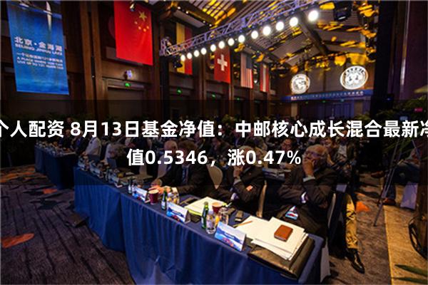 个人配资 8月13日基金净值：中邮核心成长混合最新净值0.5346，涨0.47%