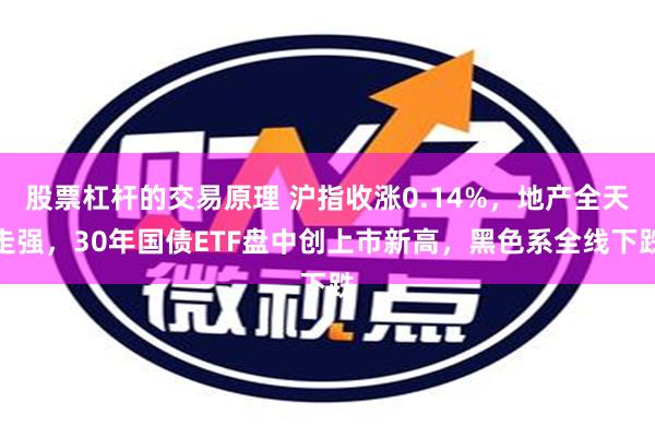 股票杠杆的交易原理 沪指收涨0.14%，地产全天走强，30年国债ETF盘中创上市新高，黑色系全线下跌